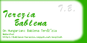 terezia bablena business card